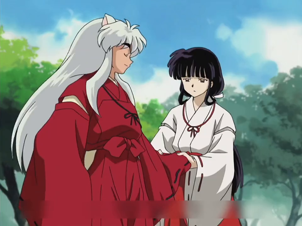 二狗子和桔梗发展到交换定情信物啦 #犬夜叉